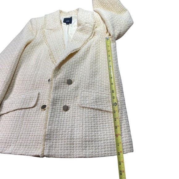 NWOT River Island Cream Boucle w/ Gold Buttons Blazer/Jacket size US 6 - Picture 13 of 16